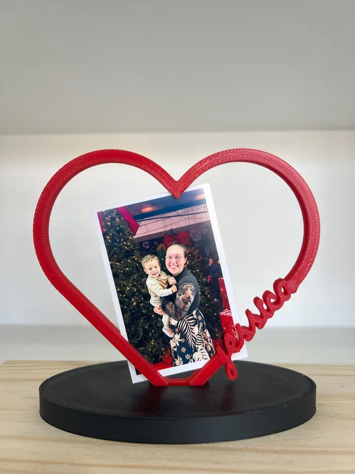 Porta-retrato personalizado impresso em 3D
